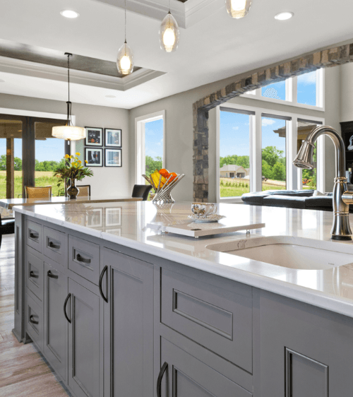 Beautiful staged living room